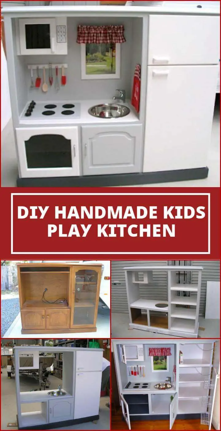 cocina de juego de niños hechos a sí mismos